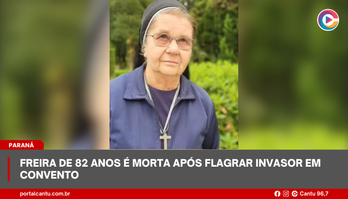Freira de 82 anos é morta após flagrar invasor em convento