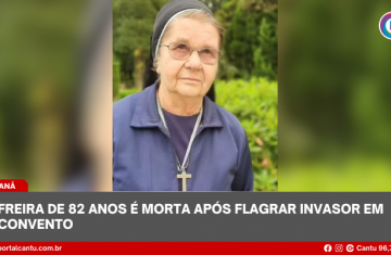 Freira de 82 anos é morta após flagrar invasor em convento