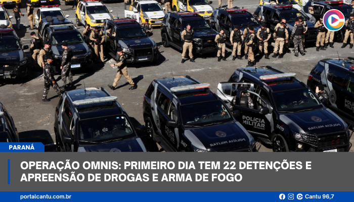 Operação Omnis: primeiro dia tem 22 detenções e apreensão de drogas e arma de fogo