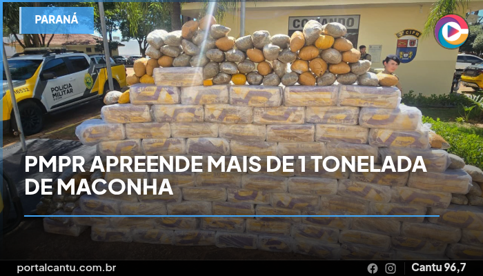 PMPR apreende mais de 1 tonelada de maconha