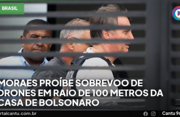 Moraes proíbe sobrevoo de drones em raio de 100 metros da casa de Bolsonaro
