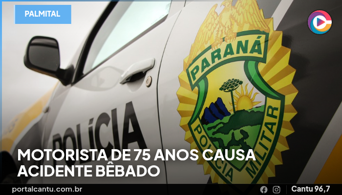 Palmital - Motorista de 75 anos causa acidente bêbado