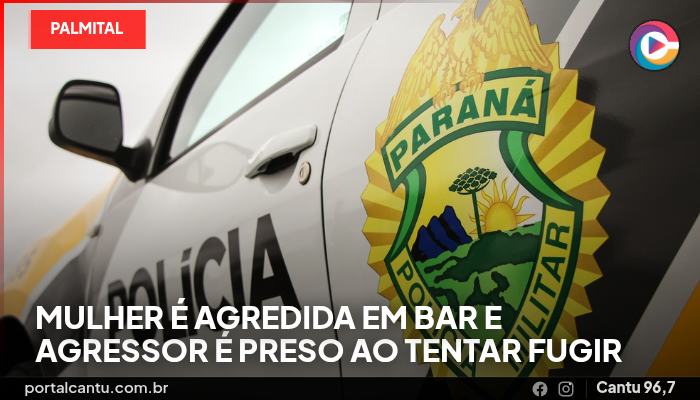 Palmital - Mulher é agredida em bar e agressor é preso ao tentar fugir