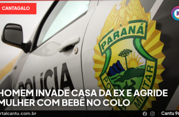 Cantagalo - Homem invade casa da ex e agride mulher com bebê no colo