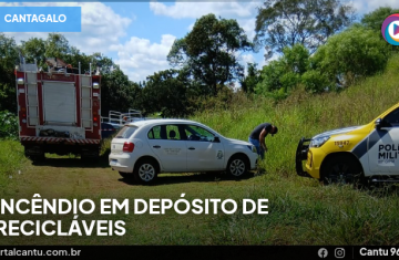 Cantagalo - Incêndio em depósito de recicláveis