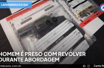 Laranjeiras do Sul - Homem é preso com revólver durante abordagem