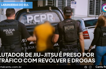 Laranjeiras do Sul – Lutador de jiu-jitsu é preso por tráfico com revólver e drogas