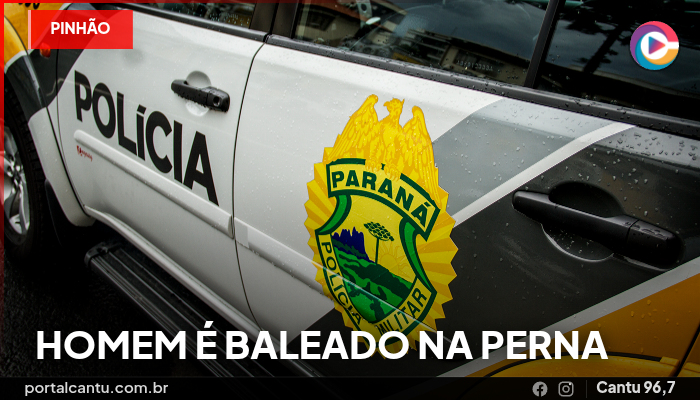 Pinhão - Homem é baleado na perna