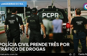 Laranjeiras do Sul - Polícia Civil prende três por tráfico de drogas
