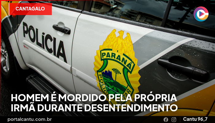 Cantagalo - Homem é mordido pela própria irmã durante desentendimento