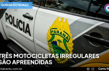 Quedas do Iguaçu - Três motocicletas irregulares são apreendidas