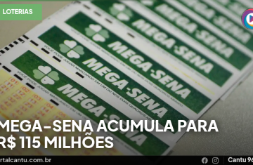 Mega-Sena acumula para R$ 115 milhões