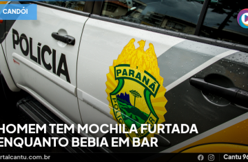 Candói - Homem tem mochila furtada enquanto bebia em bar