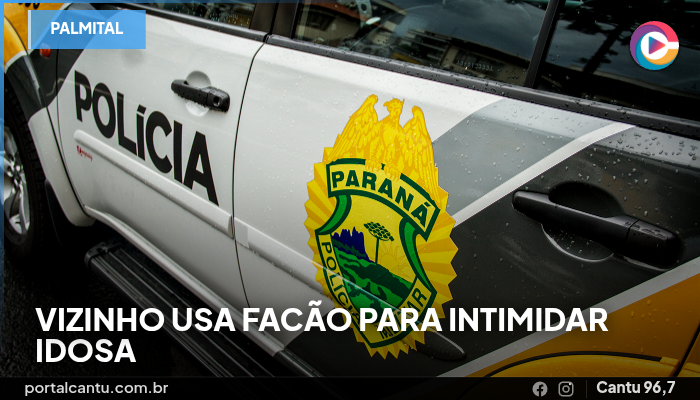 Palmital - Vizinho usa facão para intimidar idosa