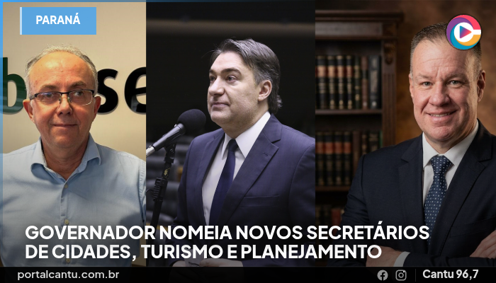 Governador nomeia novos secretários de Cidades, Turismo e Planejamento