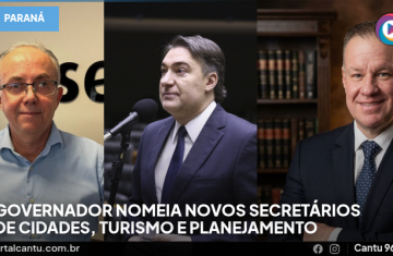 Governador nomeia novos secretários de Cidades, Turismo e Planejamento