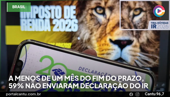 A menos de um mês do fim do prazo, 59% não enviaram declaração do IR