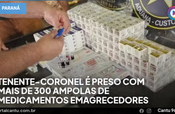 Tenente-coronel é preso com mais de 300 ampolas de medicamentos emagrecedores