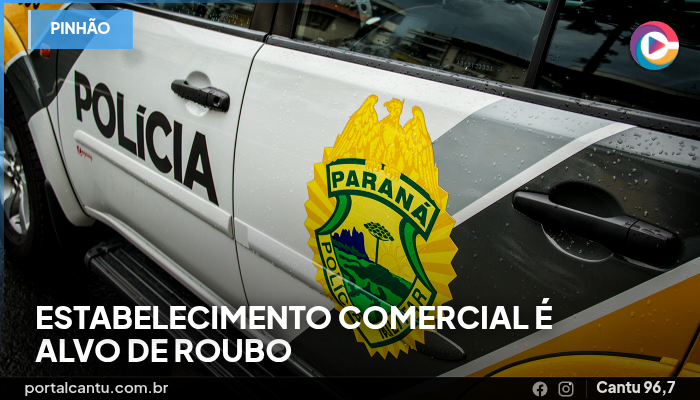 Pinhão - Estabelecimento comercial é alvo de roubo