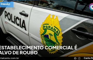 Pinhão - Estabelecimento comercial é alvo de roubo