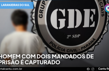 Laranjeiras do Sul - Homem com dois mandados de prisão é capturado