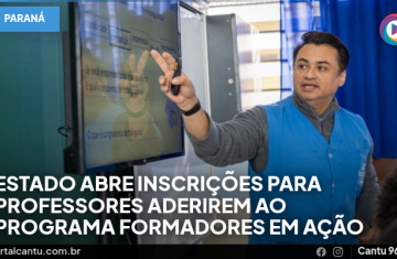 Estado abre inscrições para professores aderirem ao programa Formadores em Ação