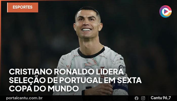 Cristiano Ronaldo lidera seleção de Portugal em sexta Copa do Mundo