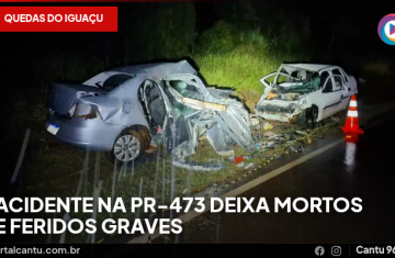 Quedas do Iguaçu - Acidente na PR-473 deixa mortos e feridos graves