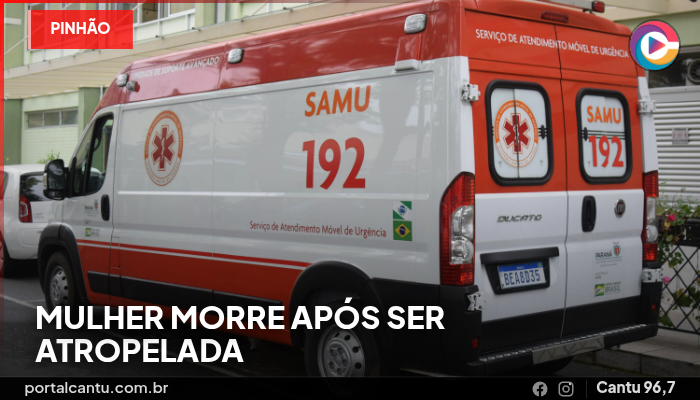 Pinhão - Mulher morre após ser atropelada