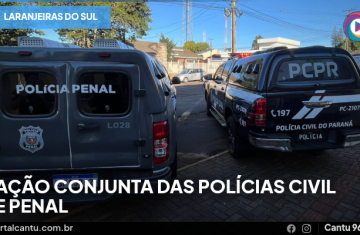 Laranjeiras do Sul - Ação conjunta das polícias Civil e Penal