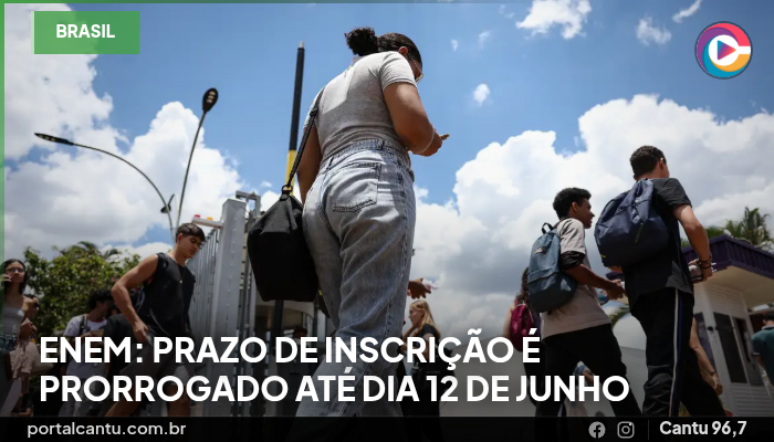 Enem: prazo de inscrição é prorrogado até dia 12 de junho