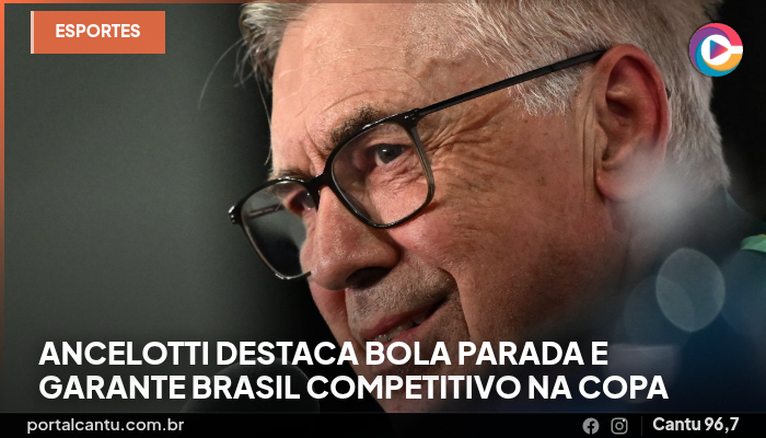 Ancelotti destaca bola parada e garante Brasil competitivo na Copa