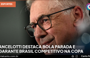 Ancelotti destaca bola parada e garante Brasil competitivo na Copa