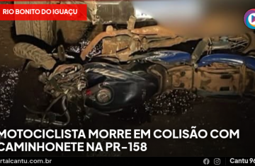Rio Bonito do Iguaçu - Motociclista morre em colisão com caminhonete na PR-158