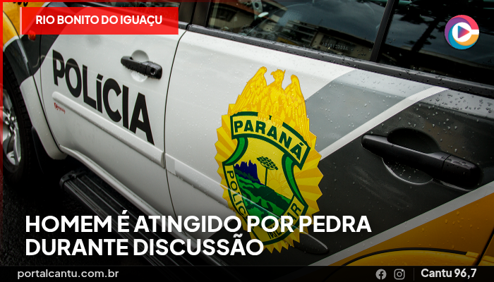 Rio Bonito do Iguaçu - Homem é atingido por pedra durante discussão