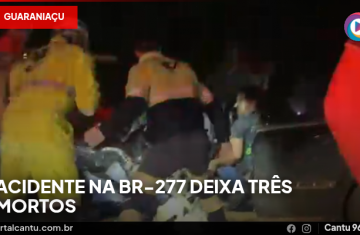 Guaraniaçu - Acidente na BR-277 deixa três mortos