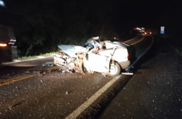 Nova Laranjeiras - Colisão entre veículo e caminhão tanque leva uma pessoa a óbito