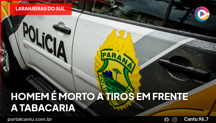 Foto: Reprodução Laranjeiras do Sul - Homem é morto a tiros em frente a tabacaria