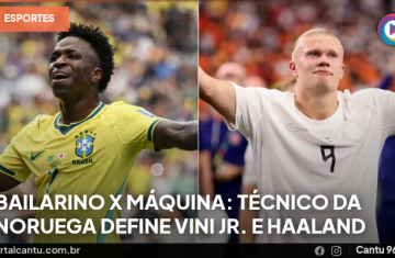 Bailarino x Máquina: técnico da Noruega define Vini Jr. e Haaland