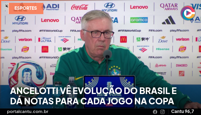 Ancelotti vê evolução do Brasil e dá notas para cada jogo na Copa