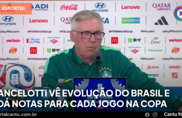 Ancelotti vê evolução do Brasil e dá notas para cada jogo na Copa