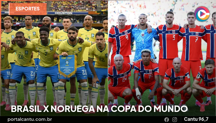 Foto: Reprodução Brasil x Noruega na Copa do Mundo
