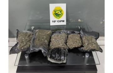 Laranjeiras - Rotam apreende 4kg de drogas em bagagem