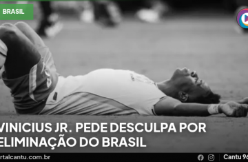 Vinicius Jr. pede desculpa por eliminação do Brasil