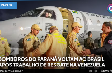 Bombeiros do Paraná voltam ao Brasil após trabalho de resgate na Venezuela