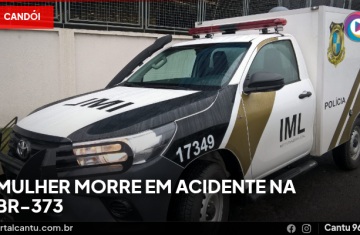 Candói - Mulher morre em acidente na BR-373
