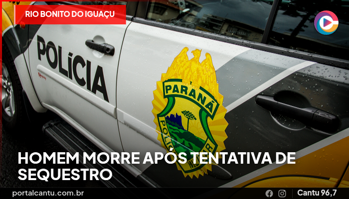 Foto: Reprodução Rio Bonito do Iguaçu - Homem morre após tentativa de sequestro
