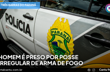 Três Barras do Paraná - Homem é preso por posse irregular de arma de fogo