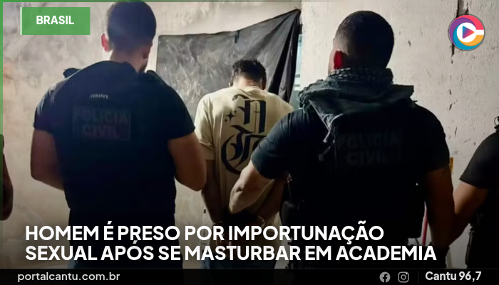 Foto: Reprodução Homem é preso por importunação sexual após se masturbar em academia