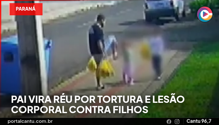 Foto: Reprodução Pai vira réu por tortura e lesão corporal contra filhos de 3 e 5 anos